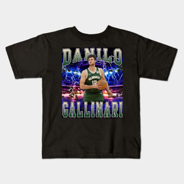 Danilo Gallinari Kids T-Shirt by Gojes Art